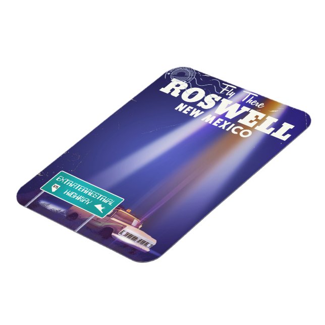 Roswell utomjordiska motorvägen resaffisch magnet (Vänstra Sidan)