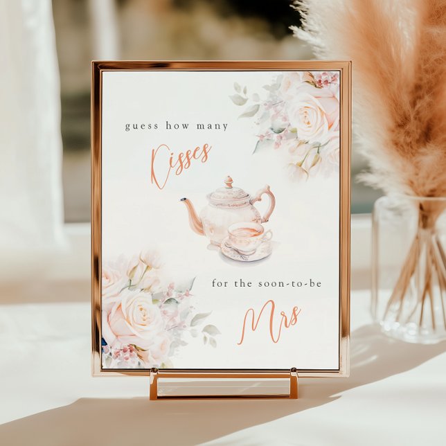 Rosy Blommigt Möhippa Hur många Kisses Poster (Skapare uppladdad)