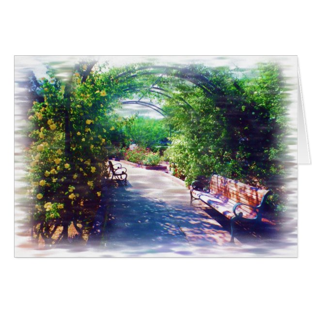 Rosy Bower-kort Hälsningskort (Framsidan Horizontal)