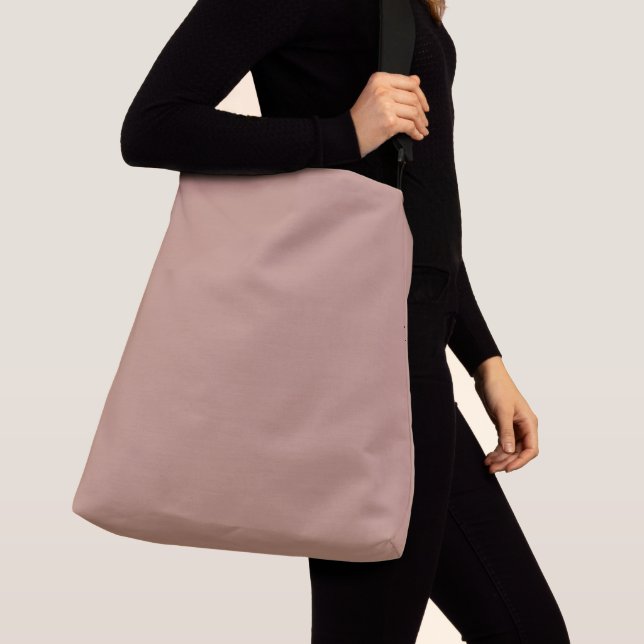 Rosy Brown Solid Plain Färg Axelväska (Närbild)