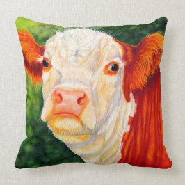 Rosy Den Glada Hereford Kviga Kudde