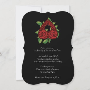 Rosy Divination Witchy Wedding inbjuds Inbjudningar