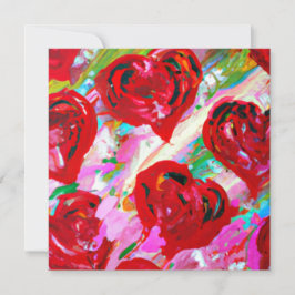 Rosy Hearts Julkort
