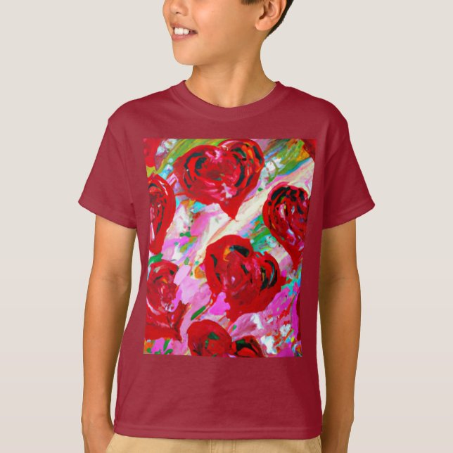 Rosy Hearts T Shirt (Framsida)