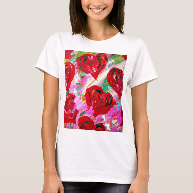 Rosy Hearts T Shirt (Framsida)