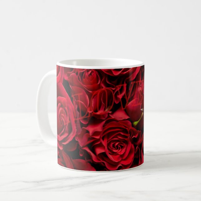 Rosy kärlek kaffemugg (Framsida vänster)