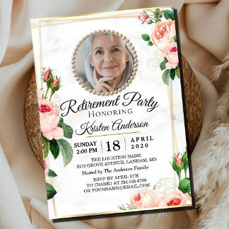 Rosy Loely Pension Party-inbjudan Inbjudningar