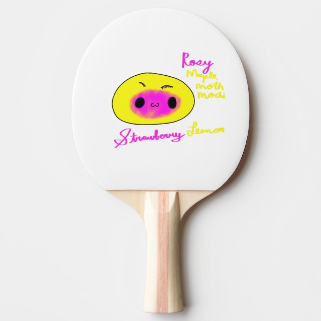 Rosy Maple Moth Cute Mochi Funny Animal Mochi Pingisracket (Framsidan)