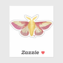 Rosy Maple Moth-klistermärke