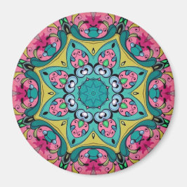 Rosy-reflektioner Mandala Magnet