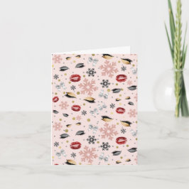 Rosy Rosa Girly Beauty Makeup Helgdag jul Tack Kort
