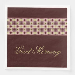 Rosy Rosa med Burgundy Pappersservett