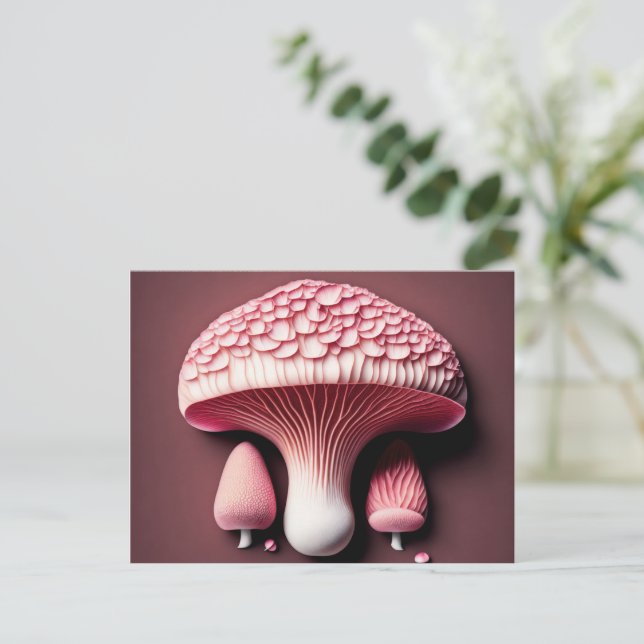 Rosy Veincap Mushroom vykort (Stående Fram)