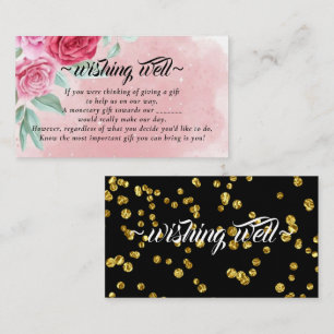 Rosy Wishing-brunn för Bröllop-höljeskort Tilläggskort