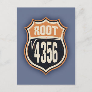 Rot 66 i kvadrat vykort