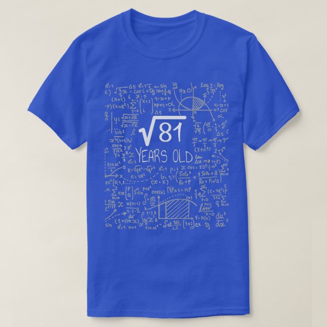 Rot 81 på födelsedagskalender för Mat T Shirt (Design framsida)
