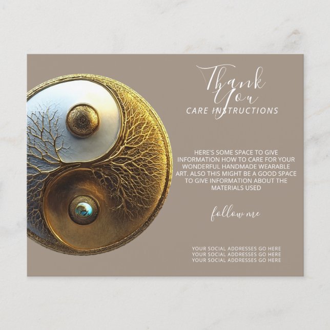 Rot av harmoni | Yin Yang-design Flygblad (Framsidan)