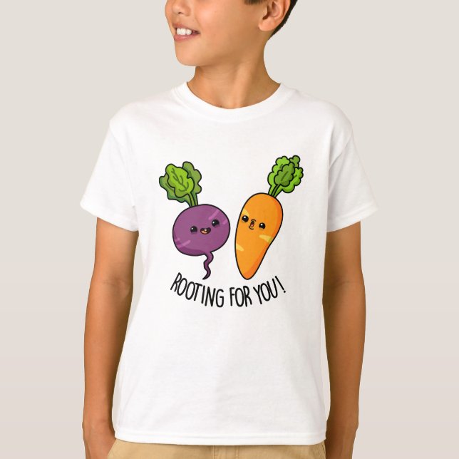 Rot för din fantastiska Veggie Pun T Shirt (Framsida)