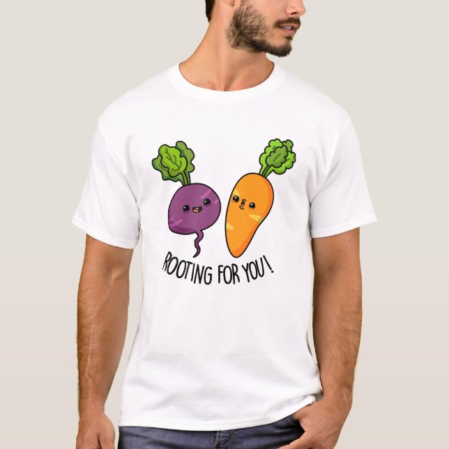 Rot för din fantastiska Veggie Pun T Shirt (Framsida)