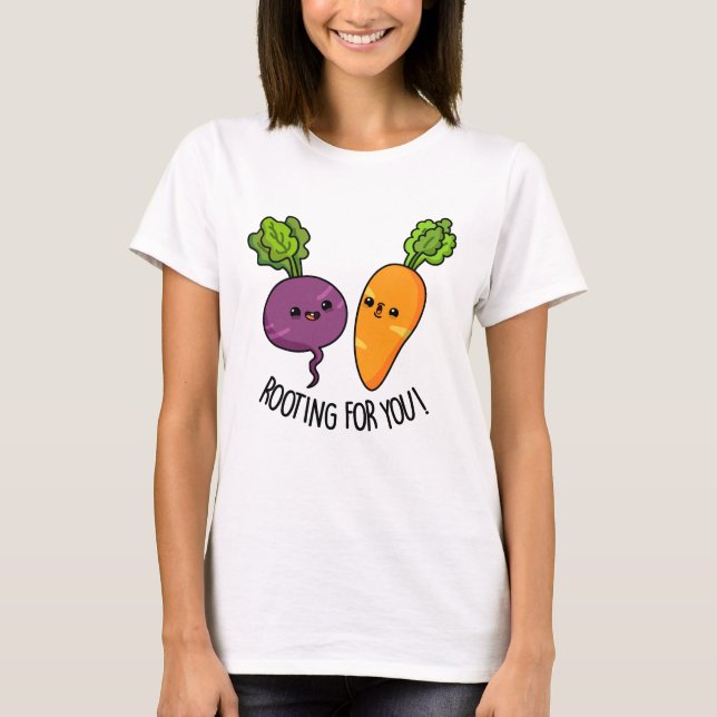 Rot för din fantastiska Veggie Pun T Shirt (Framsida)