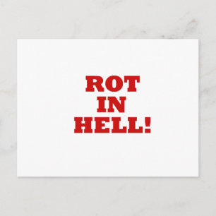 Rot in helvetet vykort