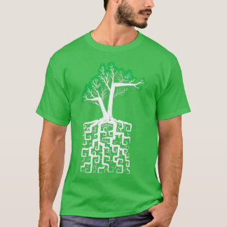 Rot på kvadrat t shirt