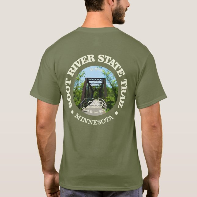 Rot River State Trail (cykling c) T Shirt (Baksida)