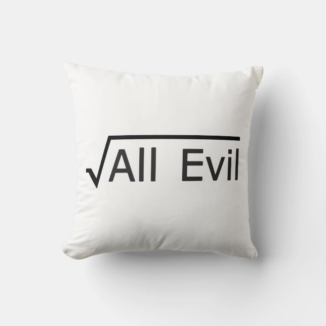 Rota allra ondskan - Mathhumor/MathGeek Kudde (Framsida)