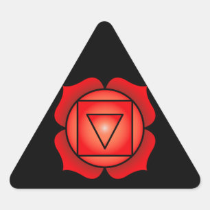 Rota Chakra Triangelformat Klistermärke