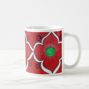 Rota den Chakra lotusblommablomman Kaffemugg