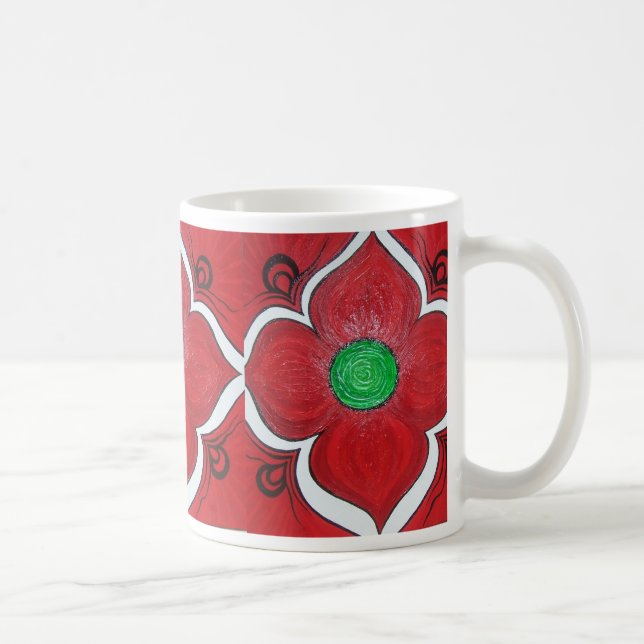 Rota den Chakra lotusblommablomman Kaffemugg (Höger)