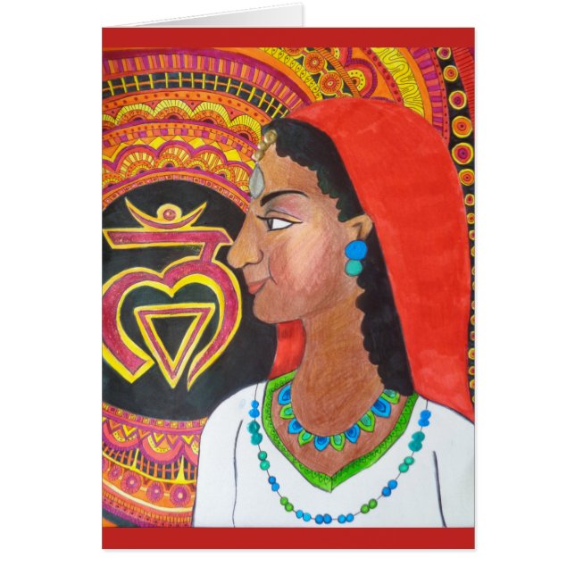 Rota det Chakra (Lam) kortet OBS Kort (Framsidan)