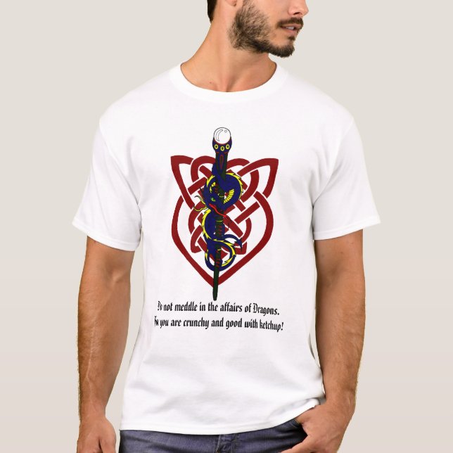 Rota i inte i angelägenheterna av Dragons. Tee (Framsida)