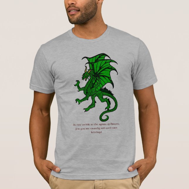 Rota i inte i angelägenheterna av Dragons. Tee Shirt (Framsida)