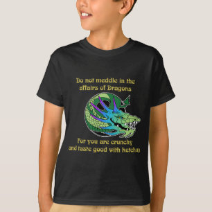 Rota i inte i angelägenheterna av drakar tee shirt
