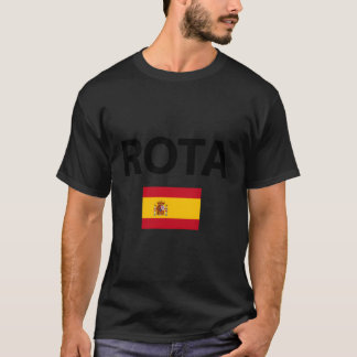 Rota Spain Flagga City Vacation Travel Gift T Shirt