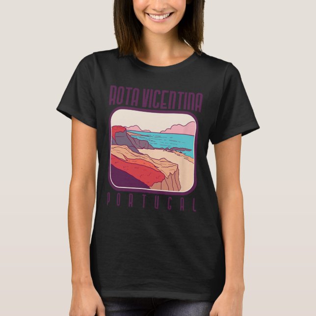 Rota Vicentina – Portugal  T Shirt (Framsida)