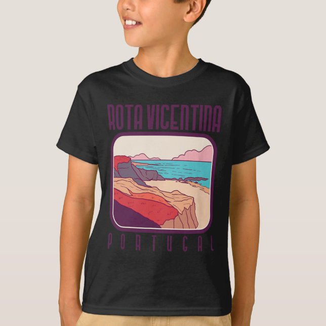 Rota Vicentina – Portugal  T Shirt (Framsida)
