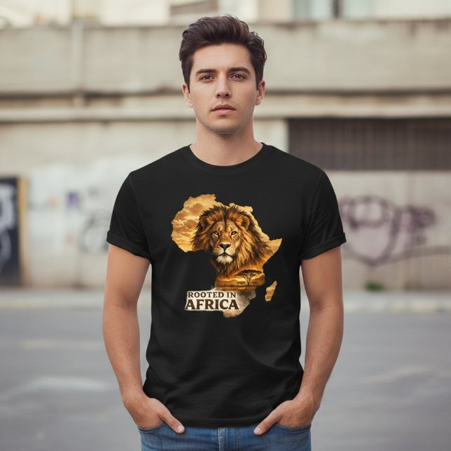 Rotad i Afrika Lejon T Shirt (Skapare uppladdad)