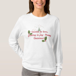 Rotad i kärlek, växande i glädje—Botanisk jul T Shirt