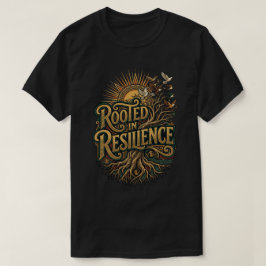 Rotad i motståndskraft glad juneteenth-dag Adinkra T Shirt