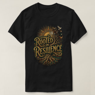 Rotad i motståndskraft glad juneteenth-dag Adinkra T Shirt