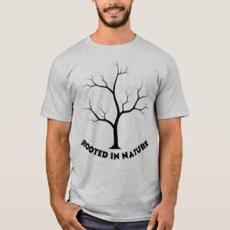 Rotad i naturen Kal Bar Träd Silhuett Estetisk Vi T Shirt