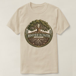 Rotad i tron Träd Kolosserbrevet 2:7 T Shirt