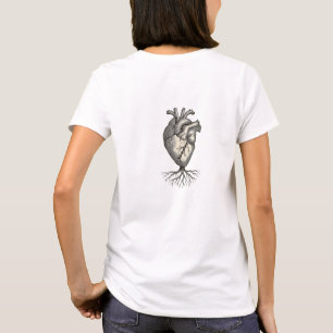 Rotad och verklig bakgrundsbild t shirt