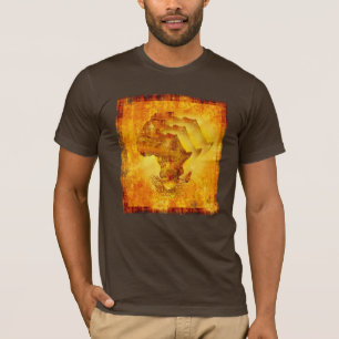 Rotar av utslagsplats för Grunge för afrikansk Tee