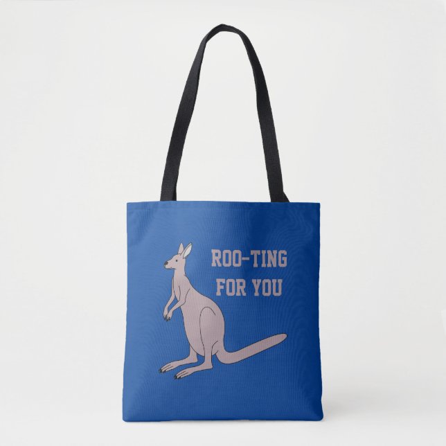 Rotar För Dig Söt Aussie Rolig Känguru Puns Tygkasse (Framsida)