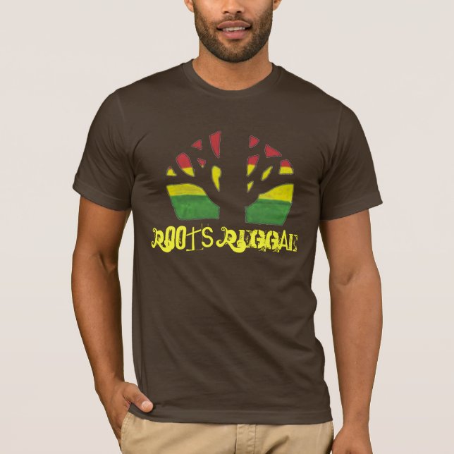 Rotar Reggaemanar den bruna skjortan för T Tee (Framsida)