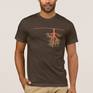 Rotar upp (bruntet) t-shirt