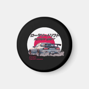 Rotary Drift RX-7 - japansk gatuförklaring Magnet